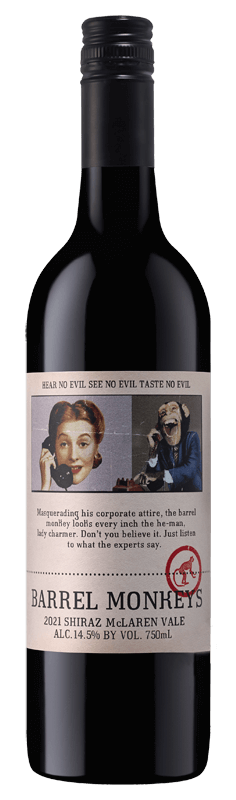 Barrel Monkeys McLaren Vale Shiraz 2021 Barrel Monkeys McLaren Vale Shiraz 2021