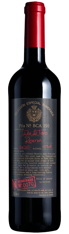 Selección Especial Numerada 70 Toro Reserva 2020