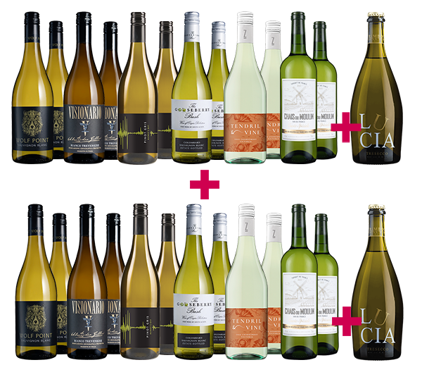 Top 12 International Whites + Fizz 26-bottle BULK DEAL