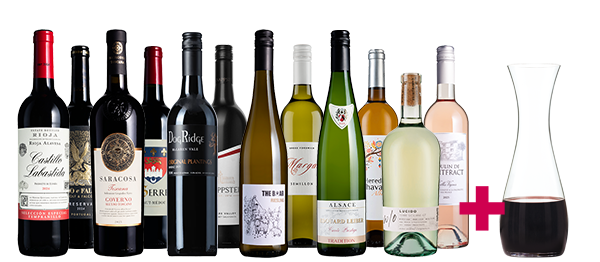 Fine Wine Mixed Dozen (including Dartington Decanter Fine Wine Mixed Dozen (including Dartington Decanter