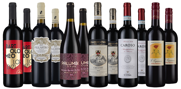 'Top-to-toe' Italian Reds Dozen