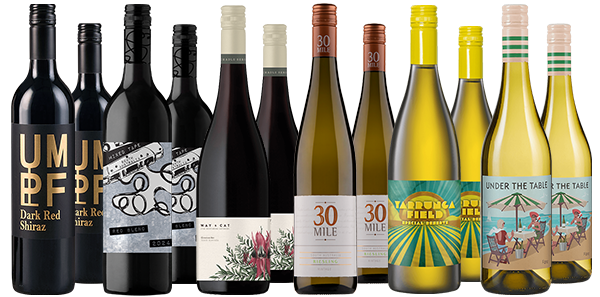 Aussie Favourite reds & Whites Mixed Dozen