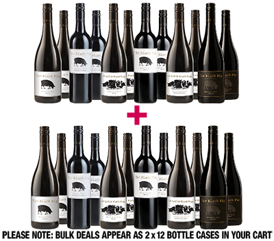 The Black Pig Family Festive Reds 24-bottle BULK DEAL